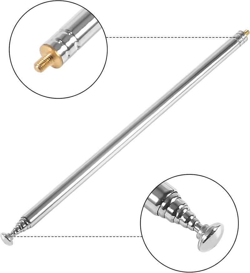 AEDIKO 5pcs Telescopic Antenna M3 Male Thread 7 Sections AM FM Radio Universal Antenna for Radio TV Electric Toys Telescopic Replacement Antenna Aerial - Image 2